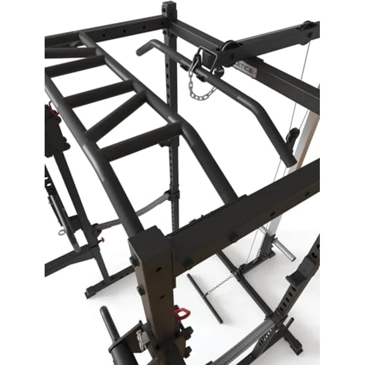 Atletica R5-Boost Power Rack | Squat Rack mit Jammer Arms | 195 cm Höhe | Hohe Belastungsgrenze und stabile Konstruktion – Bild 2