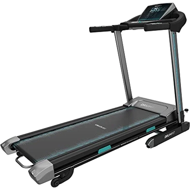 Cecotec DrumFit WayHome, Faltbares Laufband mit Neigung, Massagegürtel, Hanteln, 1-18 km/h, 12 Programme, große Lauffläche 130 x 42 cm – Bild 1