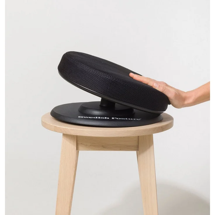 Swedish Posture Balancetrainer Swedish Posture Balance Core Trainingssitz für Rumpfmuskulatur, Beckenmuskulatur, bewegliche Oberfläche, Grau – Bild 1