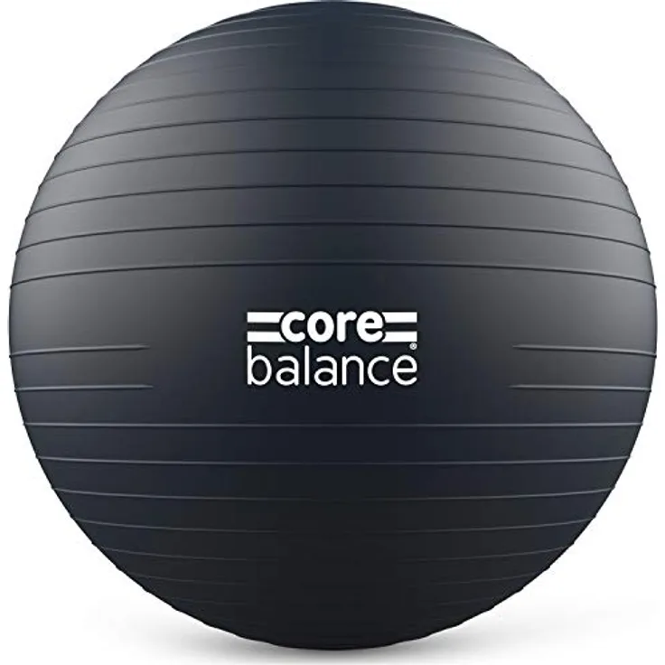 Core Balance, berstsicherer Gymnastikball - für Fitness Yoga Schwangerschaft - 55cm 65cm 75cm 85cm - inkl. Luftpumpe