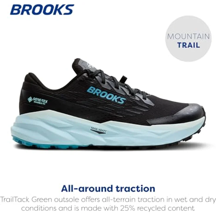 Brooks Running Cascadia 19 GTX, Damen Laufschuhe für Trailrunning, Gore-Tex-Membran, Größe 38, Blau-Schwarz – Bild 2