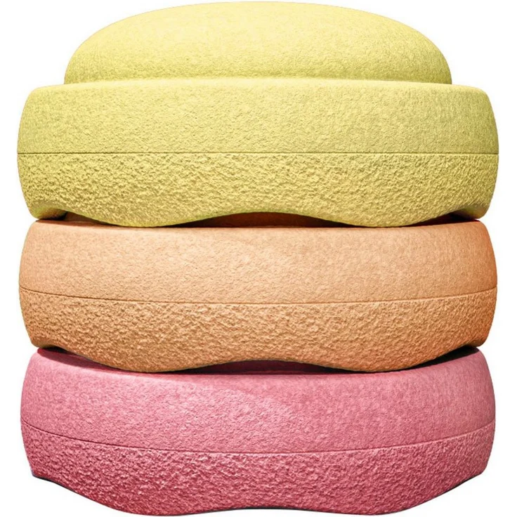 Stapelstein Balancetrainer Original warm pastel, 180 g leicht und bis zu 180 kg belastbar