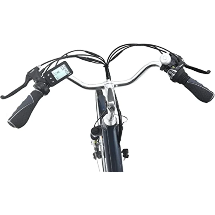 smartEC Trek-26D E-Bike Trekking 250W Hinterradmotor Li-Ion-Akku 36V/13Ah Damen 26 Zoll City Elektrofahrrad, Reichweite 90km, blau – Bild 3