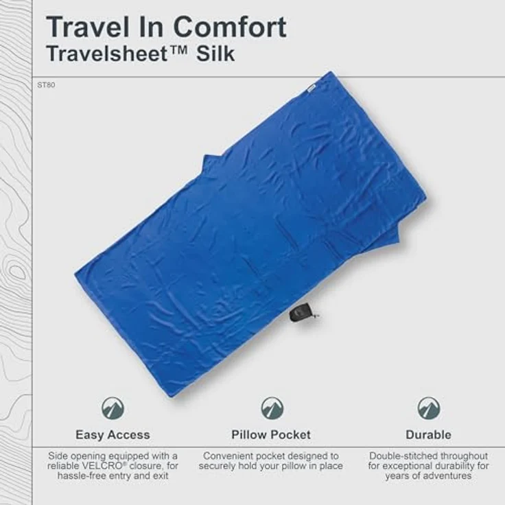 Cocoon Schlafsack TravelSheet, 240 cm, aus hochwertiger Seide für optimalen Schlafkomfort in warmen Klimazonen – Bild 3