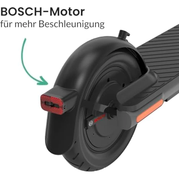 Egret Ey! 7 E-Scooter, 7,65 Ah und 18,5 kg, schwarz – Bild 6