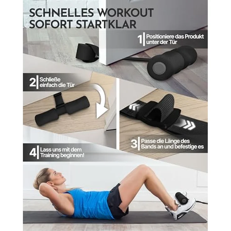 NEOLYMP Bauchtrainer Sit Up Hilfe – Tragbare Sit Up Bar für effektives Bauchmuskeltraining, ergonomisches Design für korrekte Ausführung, vielseitig einsetzbar – Bild 3