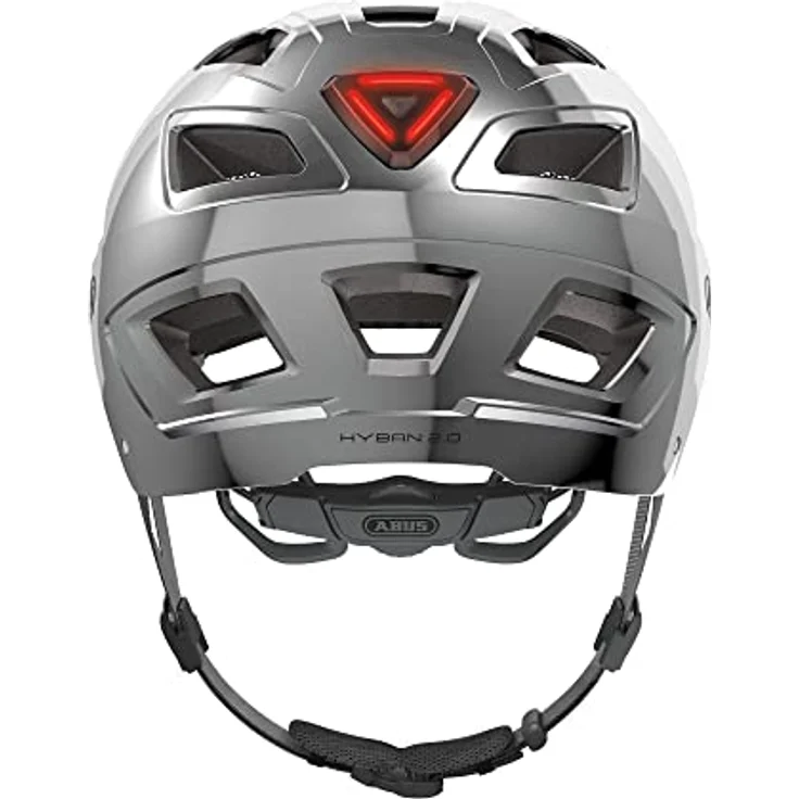 Abus Hyban 2. 0 Fahrradhelm - Chrome/Silver 52 - 58 cm – Bild 5