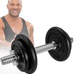 Miweba Sports Hantelset MKH110 | 10kg - 𝐏𝐫𝐨𝐟𝐢 Einzelhantel - Hanteln für Frauen und Männer - Hantel Set - Gusseisen Kurzhantelset - Kurzhantel - Griff ergonomisch - Gewichte (1x 10kg)