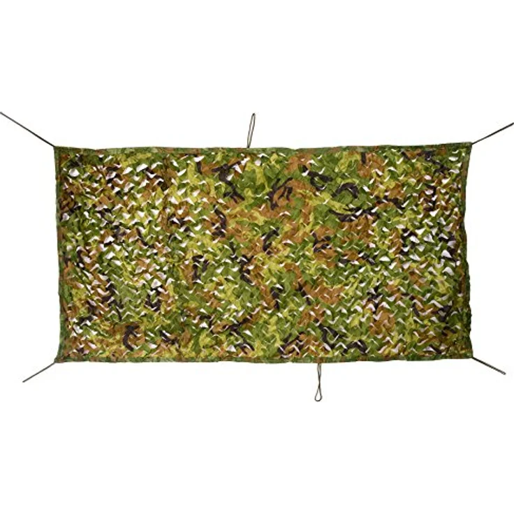 NINAT Tarnnetz Camouflage Netz 2Mx8M, Oliv-grün, hochwertiges 150D-Polyester-Gewebe für effektive Tarnung im Outdoor-Bereich – Bild 3