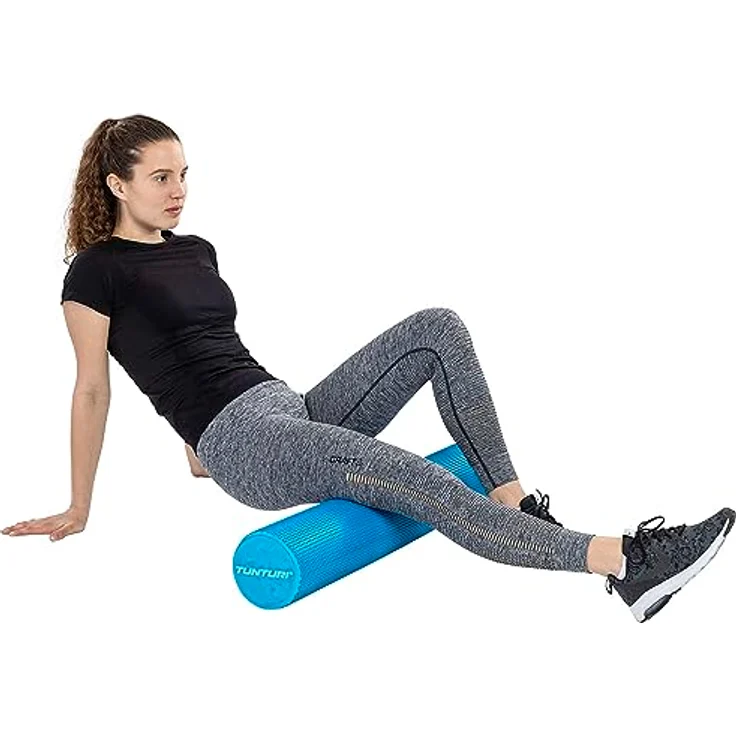 Tunturi Yoga Massagerolle - Schaumstoffrolle - Yogarolle - EVA - 90 cm – Bild 5