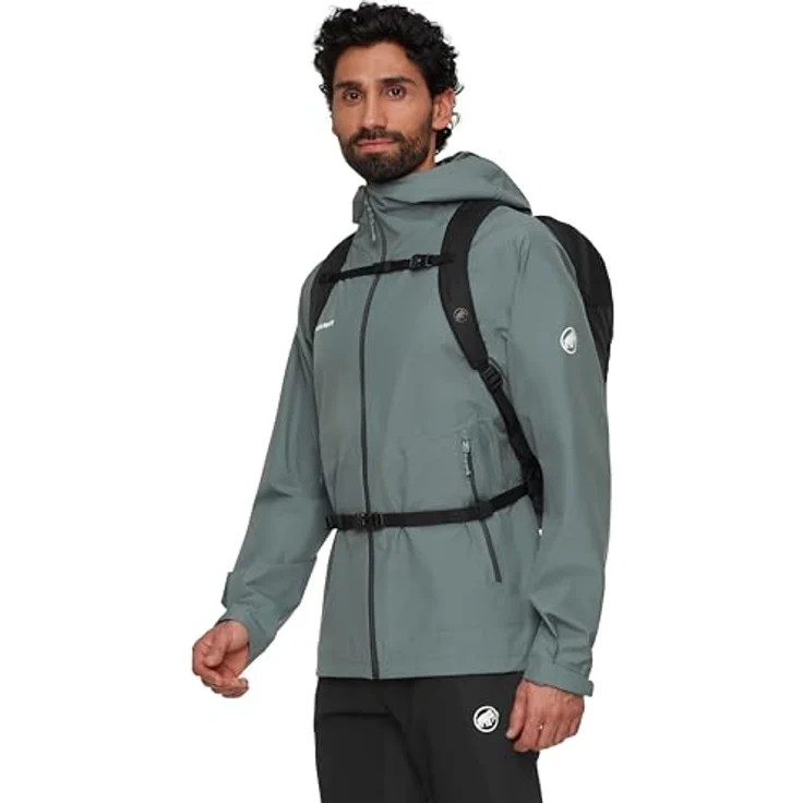 Mammut Alto 22, Tagesrucksack mit Brustgurt, wasserabweisend, Schwarz, 22 l – Bild 4