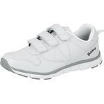 Brütting Unisex Laufschuhe, Sneakers mit Klettverschluss, 2 cm flacher Absatz, Größe 41, Weiß