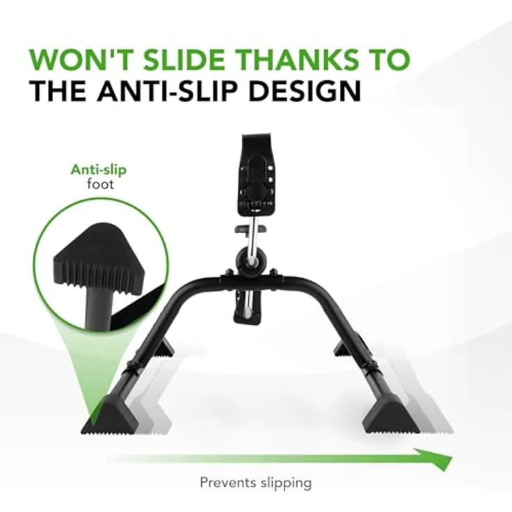 Tunturi Mini Bike Basic, Pedaltrainer für Arme und Beine, verstellbarer Widerstand, kompakt und leise, schwarz – Bild 2