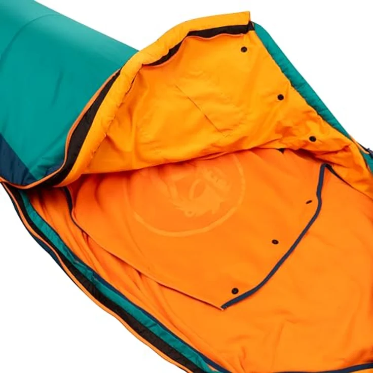 Trollkids Kid's Femund 3in1, Schlafsack für Kinder mit Fleece-Innenschlafsack, Sea Green und Madeira Blue – Bild 7