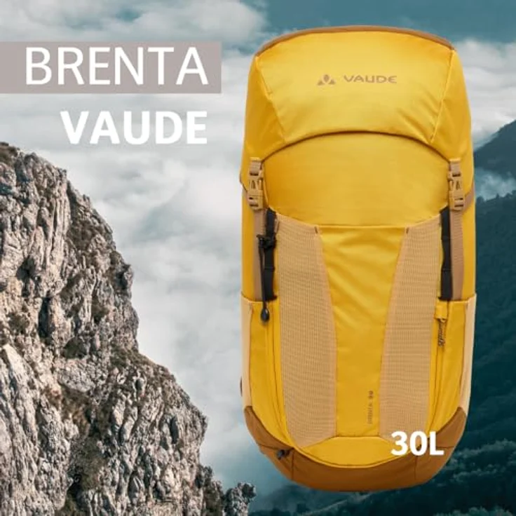 VAUDE Brenta 30, Wanderrucksack 30L mit ergonomischem Tragesystem, atmungsaktiver Rückwand und Trinksystem-Fach – ideal für längere Wanderungen – Bild 2