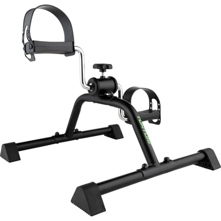 Tunturi Mini Bike Basic, Pedaltrainer für Arme und Beine, verstellbarer Widerstand, kompakt und leise, schwarz – Bild 1