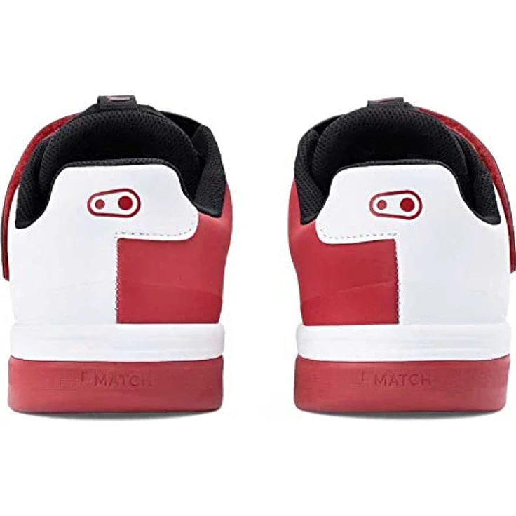 Crankbrothers Stamp Speedlace MTB Schuhe, innovatives Schnellschnürsystem, robustes Design, Schwarz Weiß Rot, Größe 47 – Bild 5