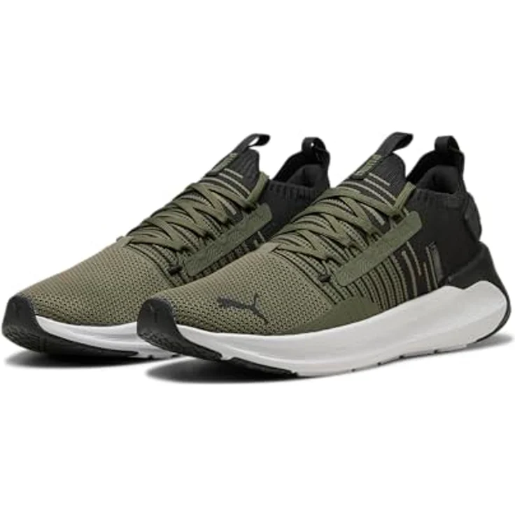 PUMA SOFTRIDE Symmetry Fuzion Herren Sneaker, grün, Größe EUR 42,5, mit Dämpfungssystem und atmungsaktivem Obermaterial – Bild 2