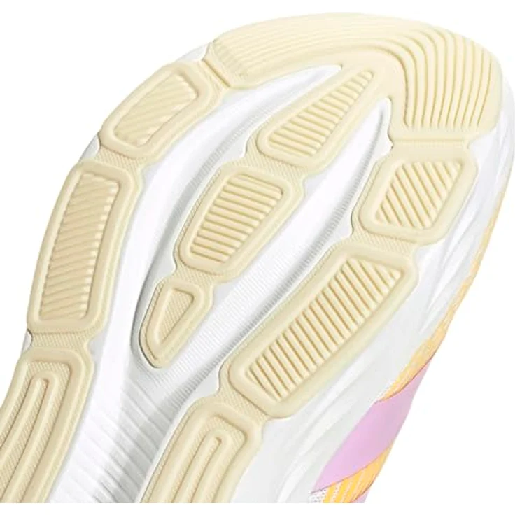 adidas Damen Galaxy 8 Laufschuhe, Cloud White/Bliss Lilac/Lucid Tangerine, Größe 43, atmungsaktiv, mit cloudfoam Dämpfung – Bild 2