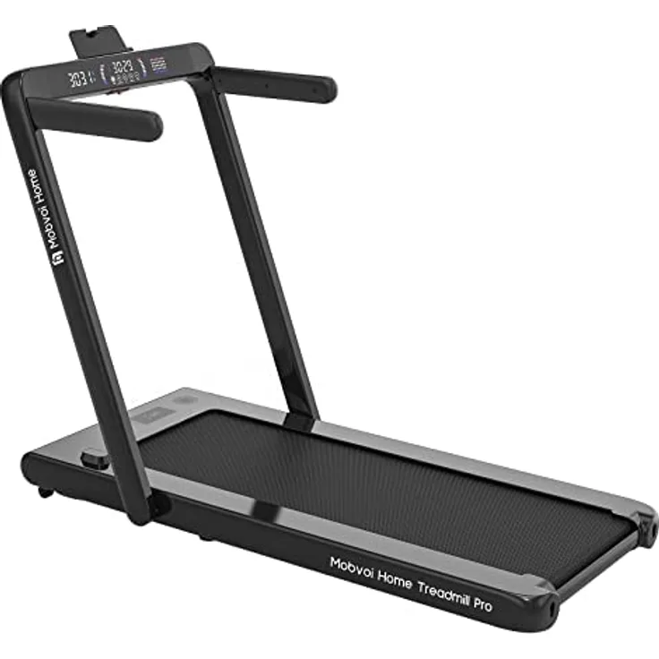 Mobvoi Home Laufband Pro,Faltbares für zu Hause,kompatibel mit Smartwatches,virtuelle Trainingspfade,Lauf- und Walking-Trainingsmodi,Bluetooth-Lautsprecher,Fernbedienung,Fitnessübungen,Schwarz