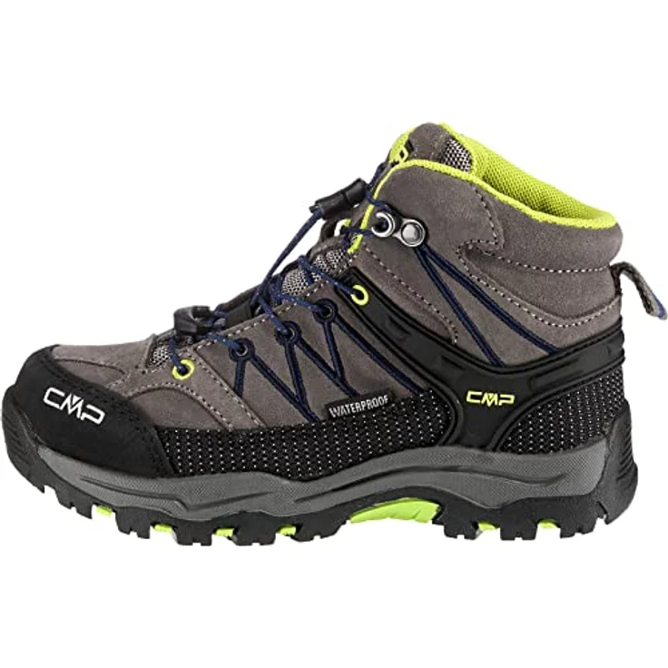 CMP Campagnolo Rigel Mid WP, Mädchen Wanderschuhe, wasserdicht und atmungsaktiv, Veloursleder, Grau, Gr. 37 – Bild 2
