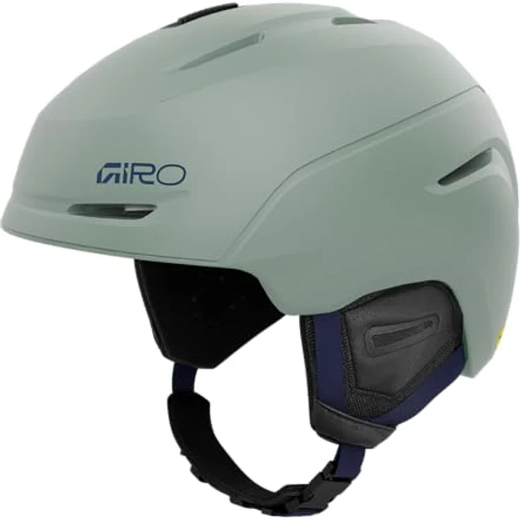 Giro Neo MIPS Skihelm Snowboardhelm mit In-Mold-Aufbau und Thermostat-Belüftung, Matte Glacier Green – Bild 2
