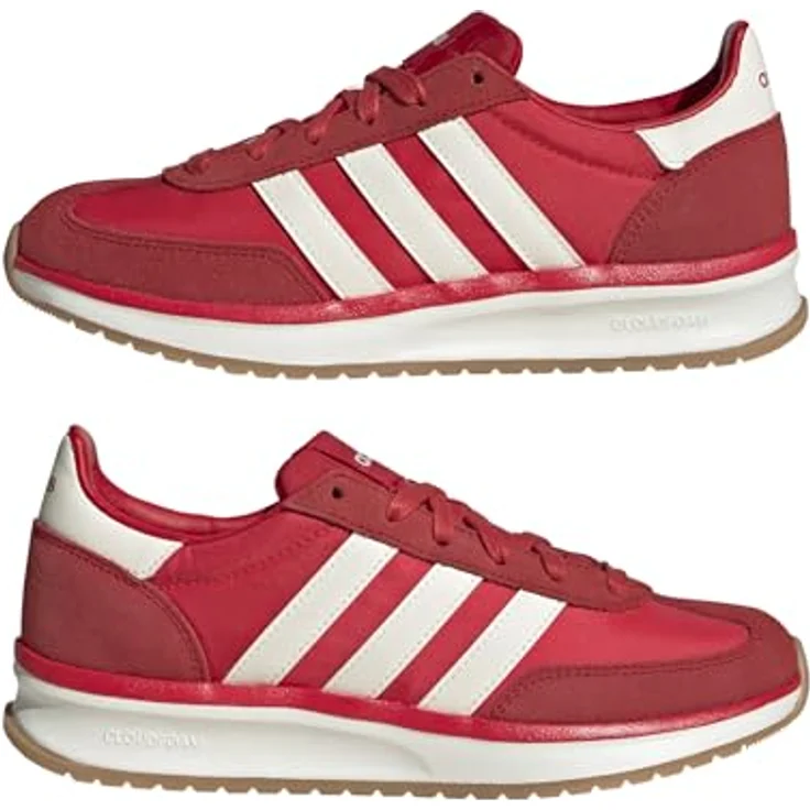 Adidas RUN 70S 2.0, Damen Laufschuhe mit Cloudfoam-Zwischensohle und sportlich-retro Design, rot – Bild 8