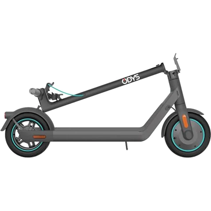 Odys Alpha X5 Faltbarer E-Scooter mit Straßenzulassung & Appanbindung (max 20 km/h, bis zu 50km Reichweite & bis max 119kg Gesamtgewicht, 10" Luftreifen, duales Bremssystem, IP55, LED-Farbdisplay) – Bild 2