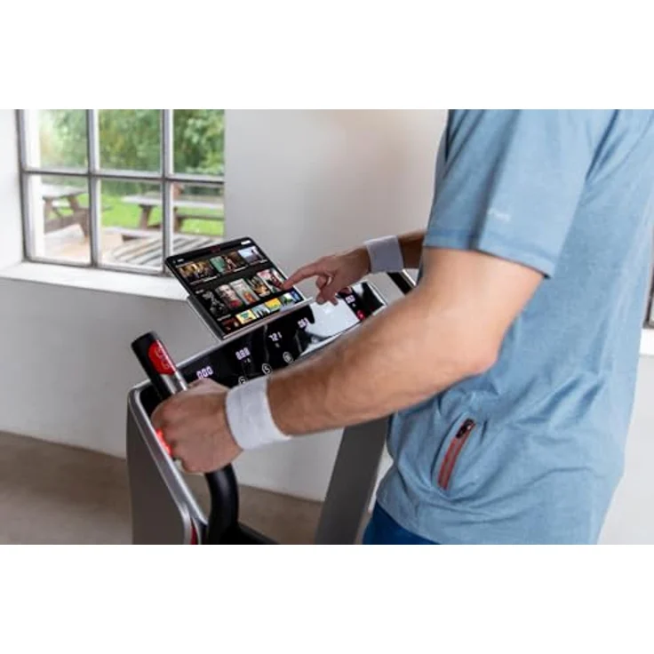 Flow Fitness DTM400i Laufband – 2.5 PS Motor, 14 km/h, 12% Steigung, 12 Trainingsprogramme, klappbar, USB-Ladeanschluss, 130 x 49 cm Lauffläche – Bild 4