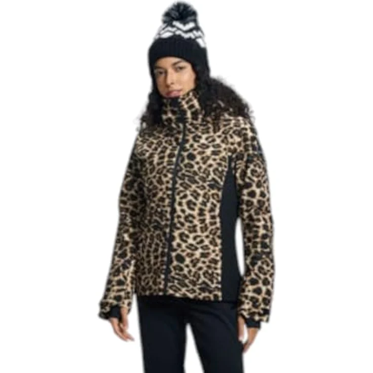 Icepeak ICEPEAK FOWLER, Damen Skijacke leoprint 36, spritzwasserfest, winddicht, atmungsaktiv, hellbraun – Bild 6