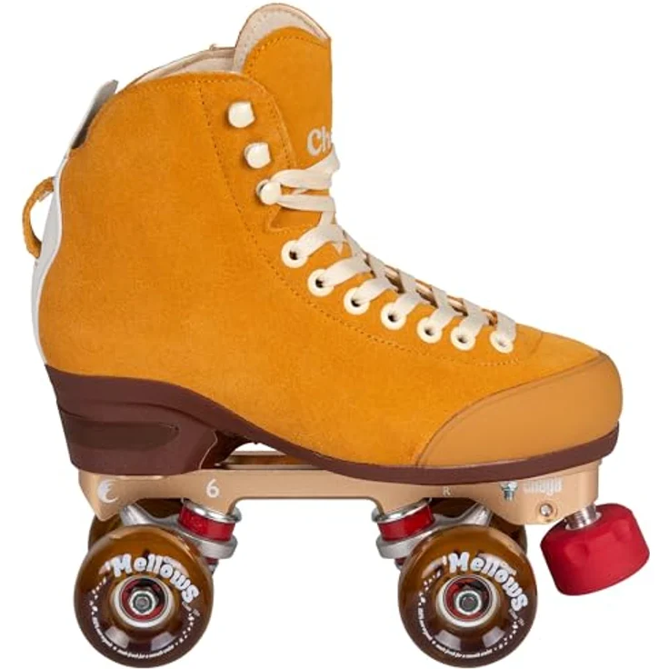 Powerslide CHAYA Maple Syrup, Unisex Rollschuhe mit 59-mm-Polyurethan-Rollen, Gelb-Braun – Bild 1