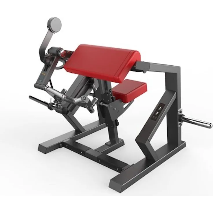 Stex Fitness Europe PLATE-LOADED Bizeps Curl Kraftstation, stabile Armtrainingsstation für Homegym & Fitnessstudio, schwarz
