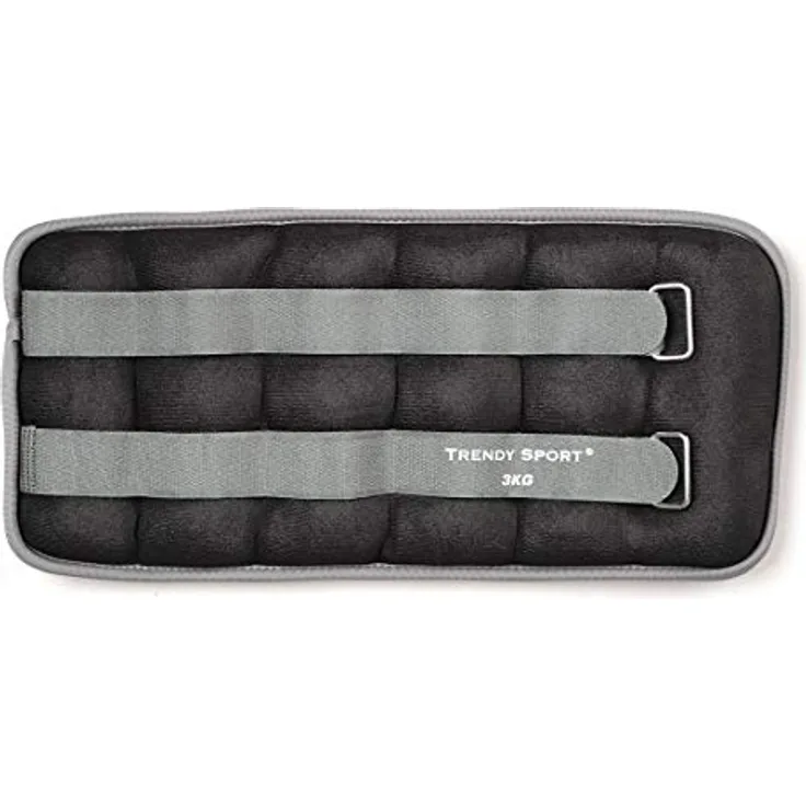Trendy Sport Gewichtsmanschetten 3 kg, mit verstellbarem Klettverschluss, doppelt genäht, gefüllt mit Sand, für Fitness und Therapie