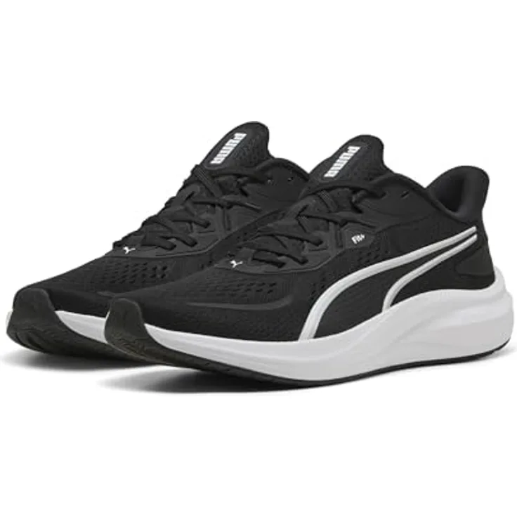 Puma Skyrocket Lite 2, Unisex Laufschuhe mit PUMALITE Dämpfung und SOFTFOAM+ Innensohle, Schwarz, Größe 40.5