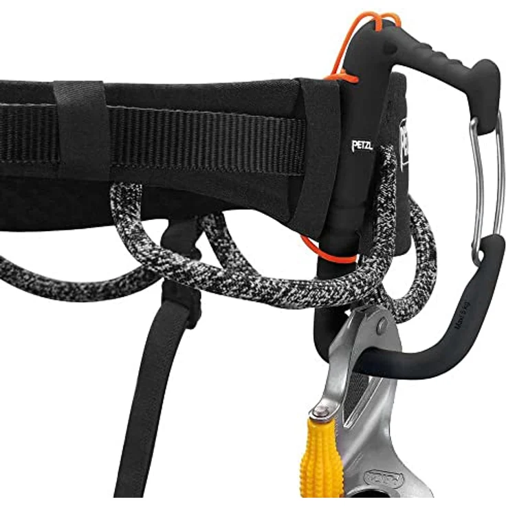PETZL Hirundos, Klettergurt für Erwachsene, Schwarz, Körperumfang 77-84 cm, Gewicht 310 g, Zertifiziert nach EC EN 12277 Typ C und UIAA – Bild 5