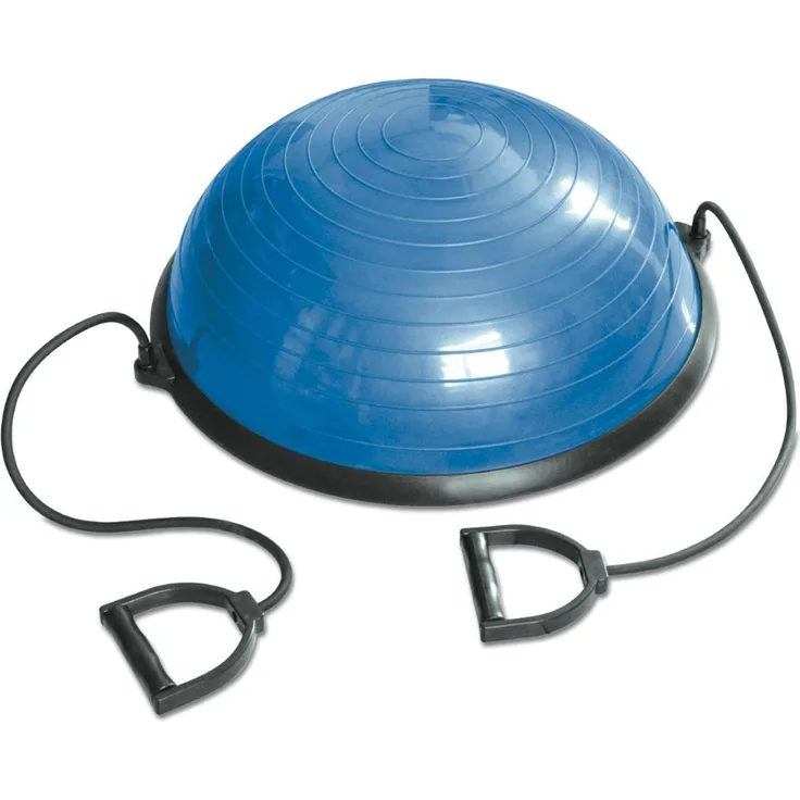 Tunturi Balance Trainer 14TUSFU152, inklusive Griffe und Bänder, Durchmesser 58 cm, Höhe 25 cm, mit Trainingsschema