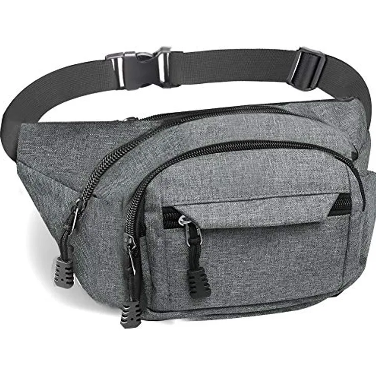 Gadom Bauchtasche Gürteltasche, wasserdichte Laufgürteltasche mit großer Kapazität und Diebstahlschutz, für Herren und Damen, 35cm x 13cm x 9.5cm, ideal für Outdoor-Sport und Reisen