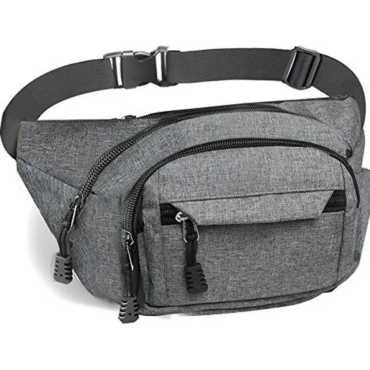 Gadom Bauchtasche Gürteltasche, wasserdichte Laufgürteltasche mit großer Kapazität und Diebstahlschutz, für Herren und Damen, 35cm x 13cm x 9.5cm, ideal für Outdoor-Sport und Reisen – Bild 1