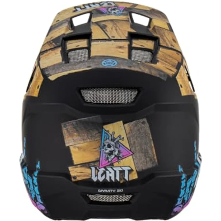 Leatt Helmet MTB Gravity 2.0 Woody L, Vollface-Hardcore-Fahrradhelm mit 360° Turbine Technology, belüftet und exzellenter Aufprallschutz – Bild 5