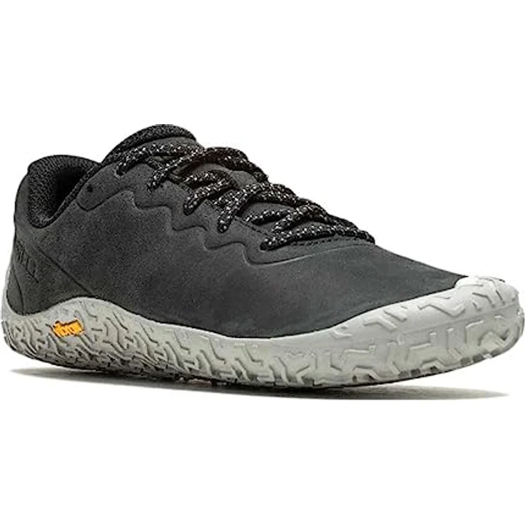 MERRELL Damen Laufschuhe Vapor Glove 6 LTR, Leder, schwarz, flacher Absatz, Vibram® EcoStep-Außensohle, Geruchsreduzierende Innensohle – Bild 2