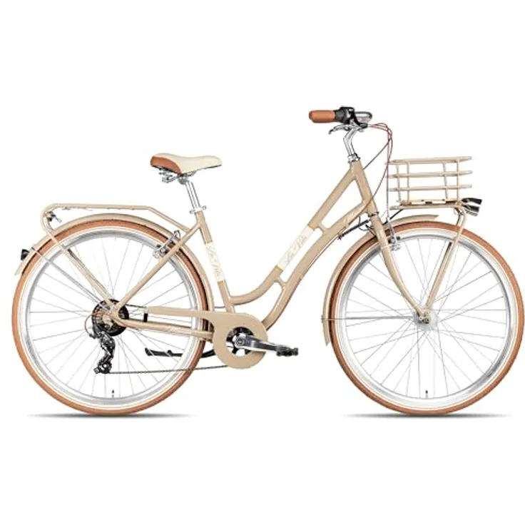 Maxim La Vita Citybike Damenrad, 28 Zoll mit Straßenausstattung, montiert und durchgecheckt