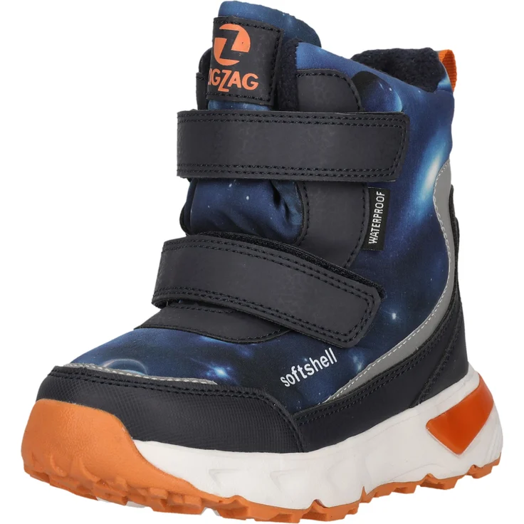 ZIGZAG Hidol Stiefel, wasserdicht mit wärmender Funktion und Blinklichtern, Navy Blazer, Größe 24