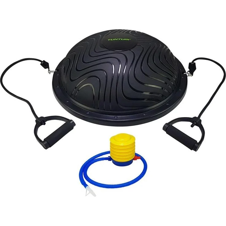 Tunturi Pro Balance Trainer, 60 cm, vielseitiges Balancegerät mit beidseitiger Nutzung und Widerstandsbandoption, inkl. Trainings-App