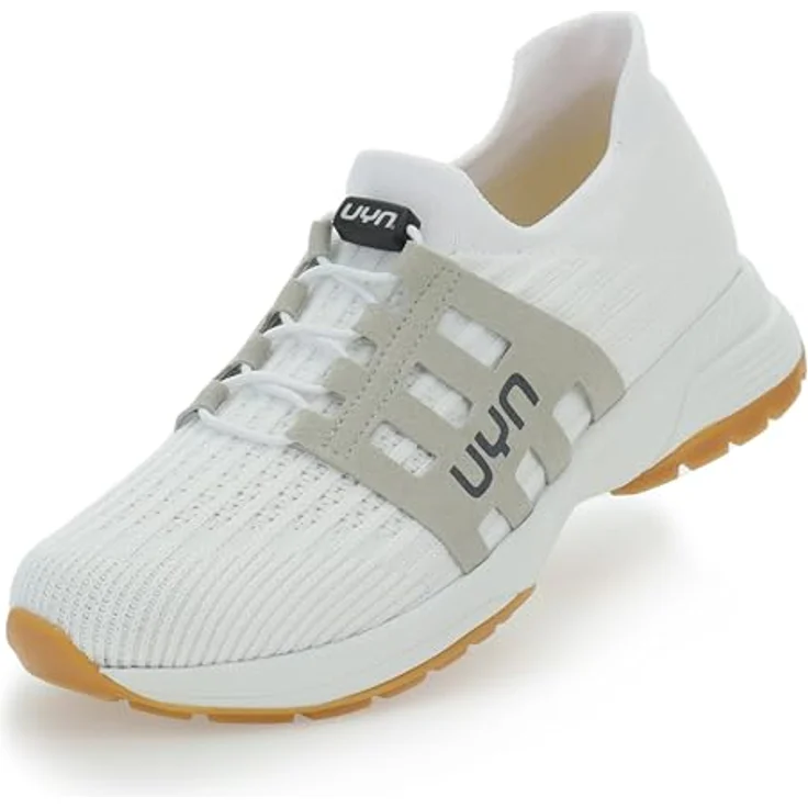 UYN Haru Sneaker Herren W000, ultraelastisch und atmungsaktiv, TREEON-Garn, weiß, Größe 45 – Bild 1