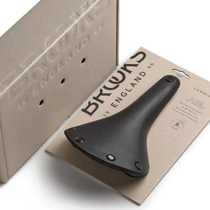 Brooks England C17 All Weather, Fahrradsattel aus vulkanisiertem Naturkautschuk mit Nylon-Cover, flexibel und langlebig – Bild 9