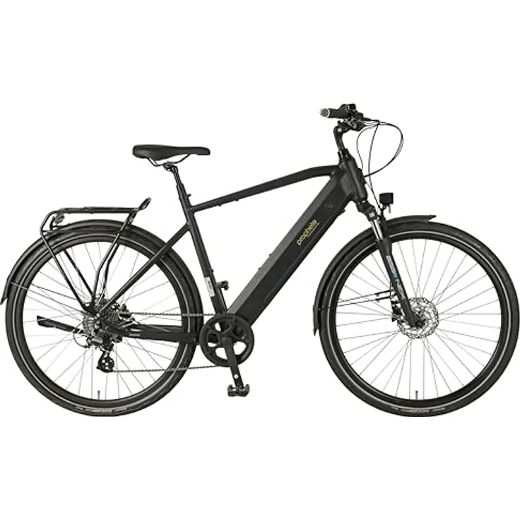 Prophete Entdecker 2.0 E-Bike Herren 28 Zoll Trekkingrad, Hinterradmotor Enovation 40 Nm, Altus 8 Gang, bis 100 km Reichweite, LED Licht 40 Lux, hydraulische Scheibenbremse, schwarz matt – Bild 1