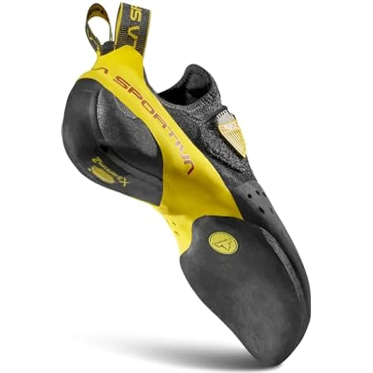 La Sportiva Solution Comp, Herren Kletterschuhe mit Fast Lacing System, Schwarz – Bild 6