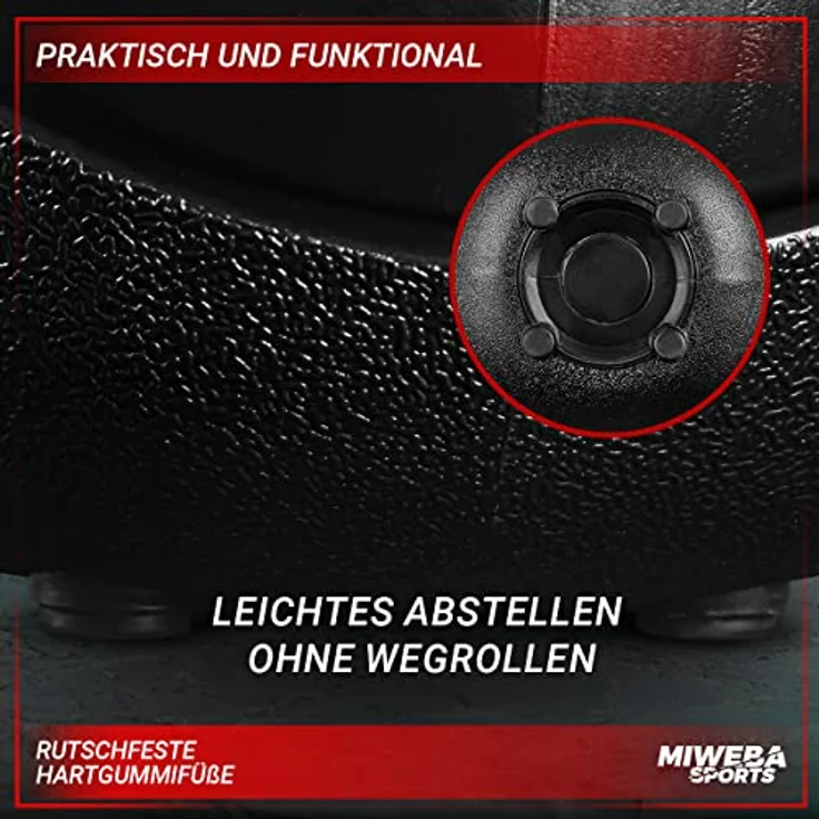 Miweba Sports Kettlebell KB200 | 4.0-12.0 Kg Gewichte - Kugelhantel - Kugelgewicht - Schwunghantel - Kettlebells - Hanteln - Hantel für Indoor & Outdoor - Krafttraining - Bodenschonend (6.0 kg) – Bild 5