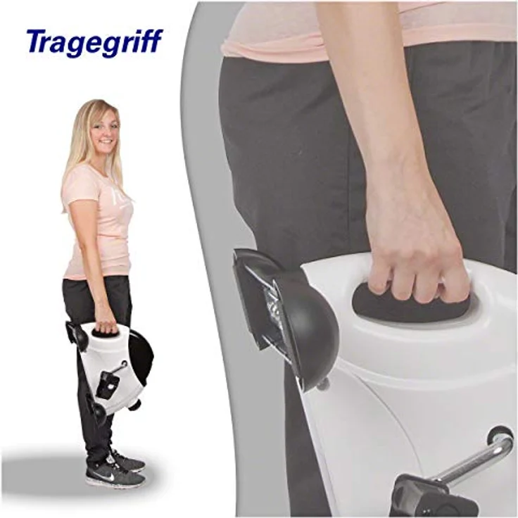 Sport-Tec Arm- und Beintrainer Mini Heimtrainer Trainingsgerät Trimmrad Hometrainer Minibike, verstellbare Pedalschlaufen, integriertes Display, stabile Konstruktion – Bild 5