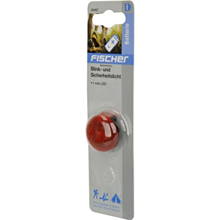 Fischer 85467 LED Blink- und Sicherheitslicht, rot, für Erwachsene – Bild 2